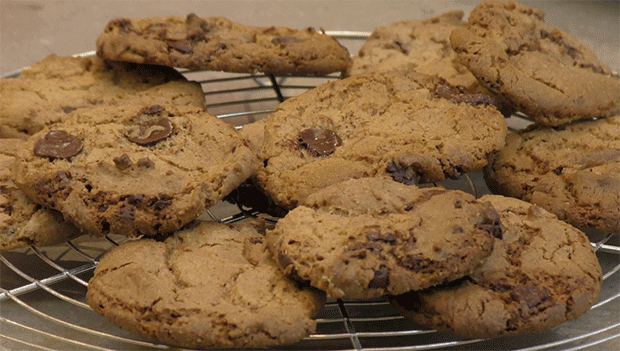 Thermomix glutenvrije chocolade en amandel koekjes
