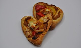 Valentijns hartjes pizza in Thermomix