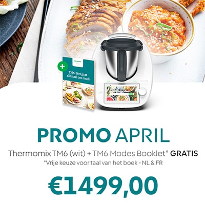 Thermomix actie april, gratis TM6 modes kookboek