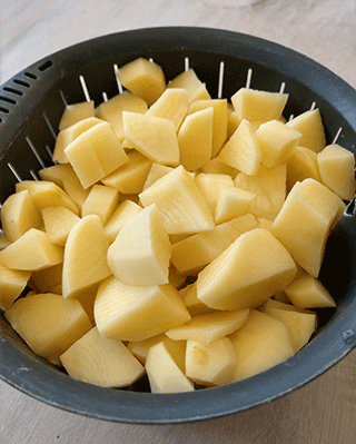 aardappelen in varomamandje