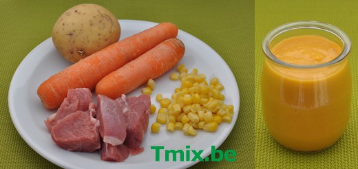 babyvoeding groenten vlees in Thermomix