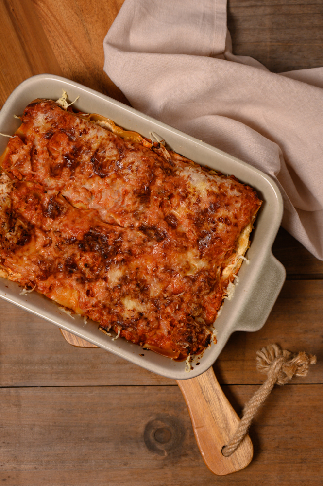 Thermomix Lasagne pompoen met cottage cheese