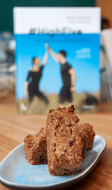 ontbijtgranenreep in samenwerking met Delphine Steelandt in de Thermomix