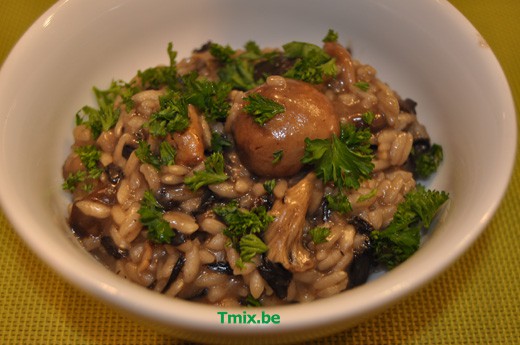 Thermomix risotto met bospaddenstoelen